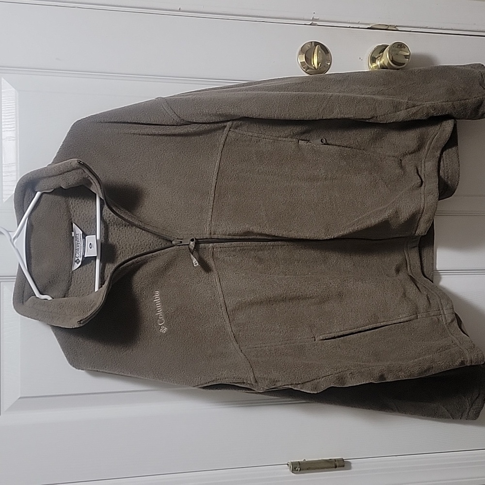 Colombia Xl olive green men's zip up coat